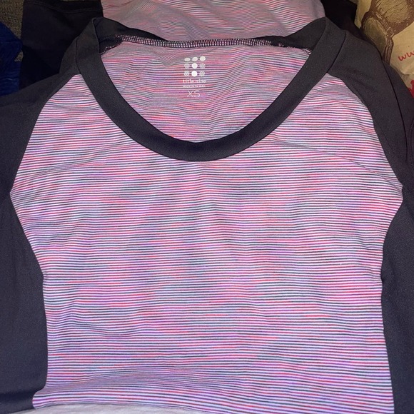 Title Nine Dream Striped Cap Sleeve Athletic Dress w/ Pocket Multicolor Size XS - Picture 3 of 7